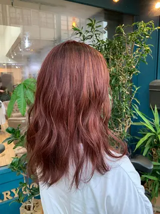 ロング カラー ヘアアレンジ 佐藤 実咲のヘアスタイル