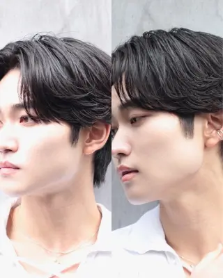 パーマ ヘアアレンジ メンズ Ryo横浜韓国ヘア/ 曲がる縮毛矯正特化のヘアスタイル