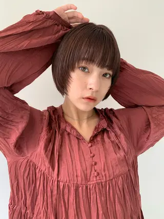 ショート log所属・ボブ/顔まわりカット 💫大澤奈緒美のヘアスタイル