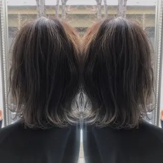 ミディアム カラー 柴田 祐輔のヘアスタイル