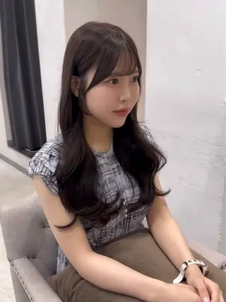 ロング 三宮/レイヤーカット /髪質改善/縮毛矯正のヘアスタイル