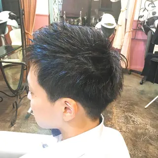 ショート カラー パーマ メンズ 表参道Lise おおいしおりのヘアスタイル