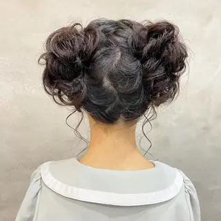 セミロング まつパ・ヘアセット ♡Chinami♡のマツエク・マツパデザイン