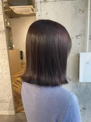 ミディアム カラー lani hair salon所属・SHOTO ハイトー ン/デザインカラーのヘアスタイル