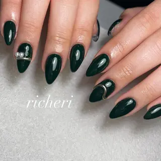 ミディアム ネイル richeri beautyのネイルデザイン