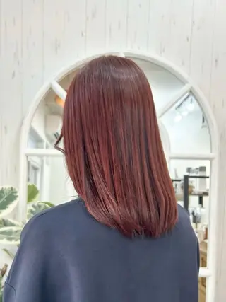 ミディアム カラー Nishimura Karinのヘアスタイル