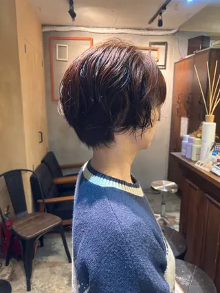 ショート パーマ saya 🧸 カット/縮毛矯正のヘアスタイル
