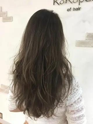 セミロング カラー ヘアアレンジ ハットリ /北習志野のヘアスタイル