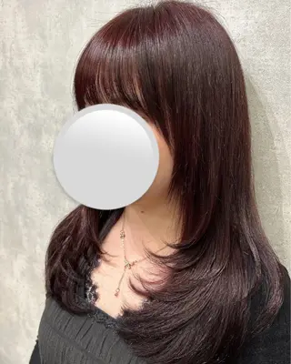 ロング カラー Chlan 岡本所属・中内 美空のヘアスタイル