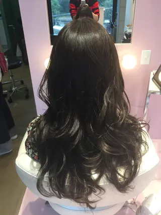 セミロング 所渉/韓国レイヤー /ウルフカットのヘアスタイル