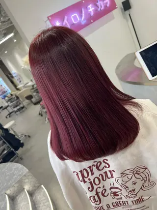 セミロング カラー Iris所属・ハイトーン特化サロン 💎MOCA💎のヘアスタイル