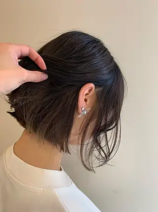 ショート カラー 顔まわりカット✄ ベージュカラー🧸のヘアスタイル