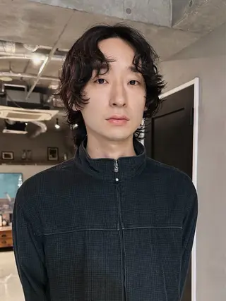 ショート パーマ メンズ 前野 日奈のヘアスタイル