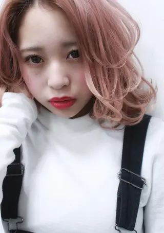 ミディアム カラー ヘアアレンジ エクステの神様 ▫️原島ユウヤ▫️のヘアスタイル