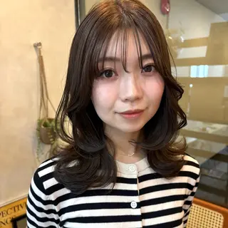 セミロング 似合わせボブカット/ 髪質改善/細川実知香のヘアスタイル