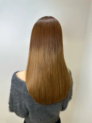 ロング パーマ 髪質改善/縮毛矯正 /ブリーチ矯正/岡部のヘアスタイル