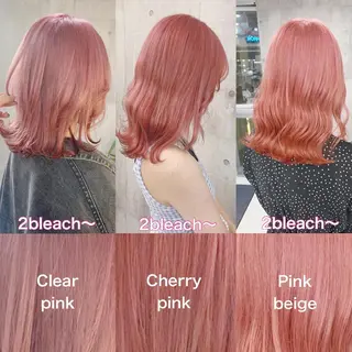 セミロング カラー ヘアアレンジ 💕ブリーチ/ヘアメ 🎀YUUKAのヘアスタイル