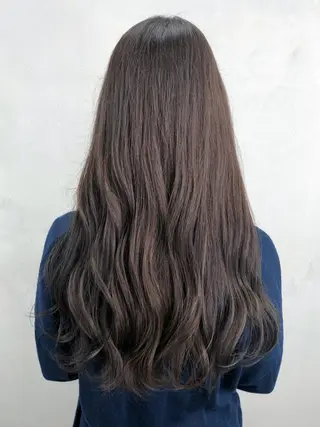 セミロング カラー パーマ ヘアアレンジ ITbyALBUM 中野店のヘアスタイル