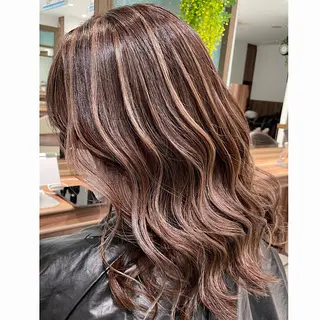 セミロング カラー ラフィス池袋所属・✨本格的韓国スタイル 特化✨ﾊﾙｶ✨️のヘアスタイル