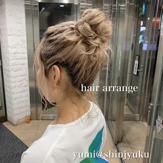 ミディアム カラー パーマ ヘアアレンジ メンズ キッズ ネイル マツエク・マツパ 新宿駅近♡友達とOK 🦋W -ワット -のヘアスタイル