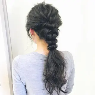 セミロング ロング ヘアアレンジ Lien所属・西川 ヒロキのヘアスタイル
