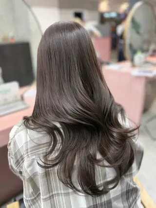 セミロング 日韓レイヤー🇰🇷 透明感カラー/ナカネのヘアスタイル