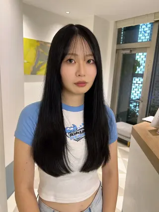 ロング L'EANE THE TOKYO所属・美顔形成カット｜青山 髪質改善｜三浦秀太郎のヘアスタイル