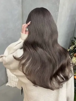 ロング カラー 博多⌇お呼ばれヘア⌇ 透明感カラー⌇菅泉美のヘアスタイル