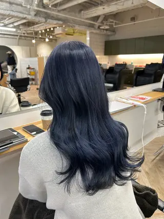 ロング 新潟/万代/レイヤー 韓国風/明間未来のヘアスタイル