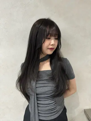 ロング カラー ヘアアレンジ 韓国ヘア/レイヤー Londエレンのヘアスタイル