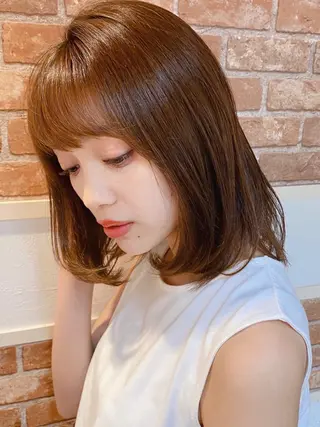 ミディアム 山本翔一郎 韓国顔周りレイヤーのヘアスタイル