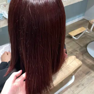 ミディアム ピンク・ラベンダー/ レイヤー/NANAのヘアスタイル