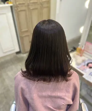 ミディアム 🎀透明感カラー🎀 ヘアメ／mikotoのヘアスタイル