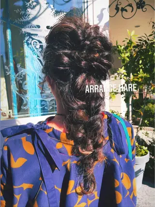 ロング ヘアアレンジ 渡辺 瑠美のヘアスタイル