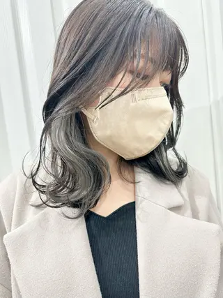 ミディアム カラー kai .のヘアスタイル