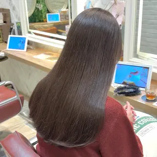 セミロング カラー 横浜パーマ🌐 暖色カラー🍒もえかのヘアスタイル