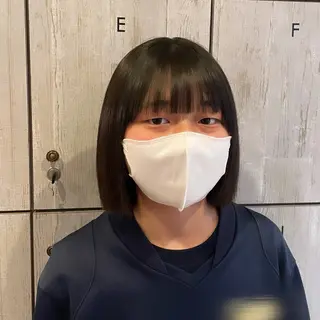 ミディアム なつき/ 艶カラー/縮毛矯正のヘアスタイル