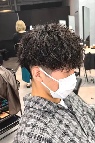 ショート パーマ メンズ 🦩パーマン🦩佐藤 航太のヘアスタイル