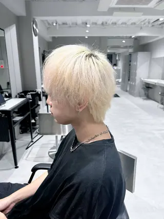 ミディアム メンズ 🍀メンズパーマ職人 池袋🍀Yuraのヘアスタイル