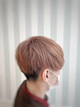 メンズ ブリーチカラー✨ 駒場　笙のヘアスタイル