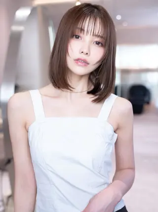 ミディアム カラー 渋谷🎀透明感カラー レイヤー/mikuのヘアスタイル