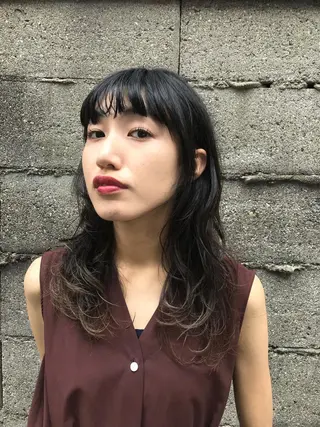 ミディアム カラー パーマ ヘアアレンジ メンズ キッズ ネイル マツエク・マツパ tatsumi/ボブ ウルフ/レイヤーのヘアスタイル