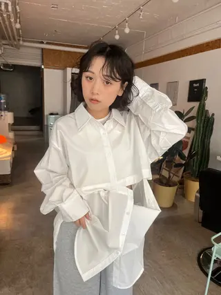 ミディアム ボブパーマ🥣KON コンナツミのヘアスタイル