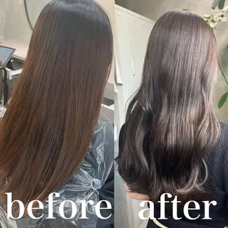 ロング カラー RIYA❤︎ Aujuaソムリエのヘアスタイル
