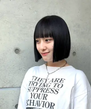 ミディアム まいか🤎髪質改善 ミルクティーボブ🎀のヘアスタイル