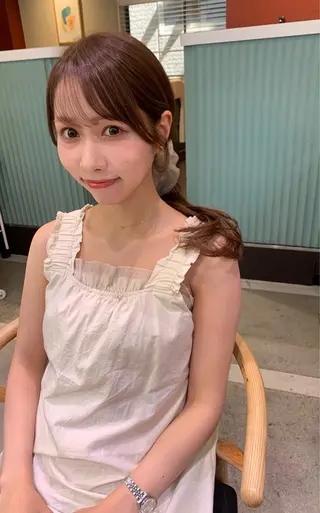 ロング LOREN＋透明感 オリーブhirokoのヘアスタイル