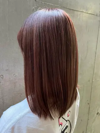 セミロング カラー 似合わせ/ブリーチ/ 髪質改善/ミクෆ‪のヘアスタイル