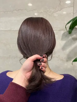 ミディアム カラー ヘアアレンジ みわ/博多 ブリーチ/メンズヘアのヘアスタイル