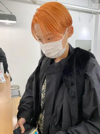 ショート カラー 森貴裕/ベージュ/ パーマ/オリーブのヘアスタイル