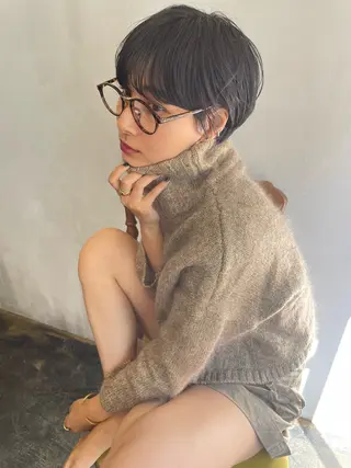 ショート ショート/ボブ/ 心斎橋/宮脇美奈のヘアスタイル